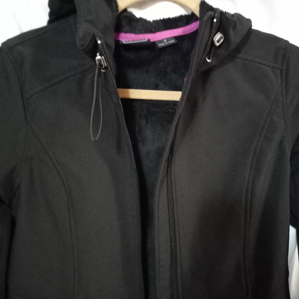 Womens ZeroXposur Lillian Sz S Plush Lined Soft Shell Jacket Coat Gray ...EUC